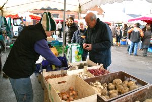 Le marché bio à Louvignies